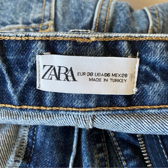 Zara Blue Wide Leg Women's Jeans - Picture 11 of 11